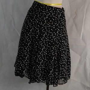 Light and Airy Chiffon-type Polka Dot skirt SZ 14 Ricki's #B44